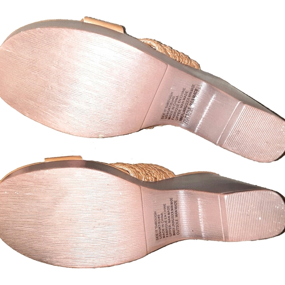 JustFab See it Through Platform Wedge Sandals - Picture 7 of 8